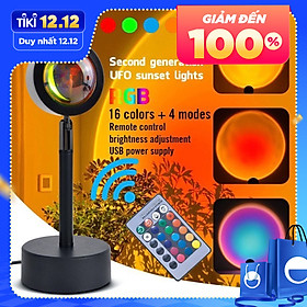 Mua Đèn hoàng hôn 4 màu  16 màu RGB dùng cho quay video tiktok  trang trí nội thất  quán cafe  chụp hình  đèn ngủ