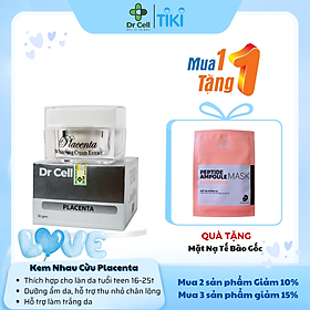 Kem Nhau Cừu Placenta DR CELL 30g dành cho tuổi teen dưỡng trắng mịn da - Hàng Chính Hãng