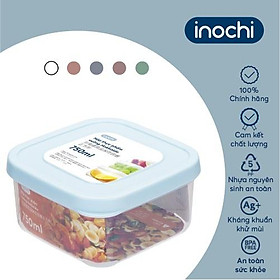 Mua Hộp thực phẩm vuông Inochi - Hokkaido 750ml ThânTrắng trong + Nắp Trắng trong/Xanh/Hồng/Cam