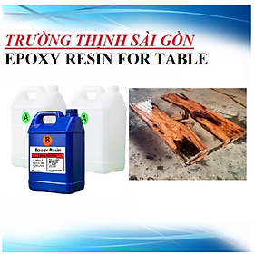 Mua Keo Epoxy Resin Trong suốt Làm Bàn Ghế Nội Thất (E68AB) Thùng 20Kg
