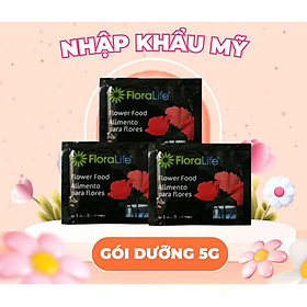 COMBO 5 GÓI Dưỡng Hoa Tươi Lâu Phân Bón Cho Hoa Cắt Cành, Gói 5gr, Lâu Tàn, Nở Bông To, Không Bị Hôi Nước
