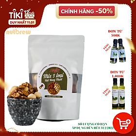 HÀNG NHẬP KHẨU MỸ MIX 3 LOẠI HẠT MẮC CA, ÓC CHÓ, HẠNH NHÂN RANG MUỐI ASTAR