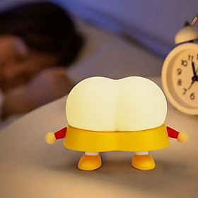 LED Night Light Silicone Adjustable Cartoon Lamp for Bedside Kids NightStand