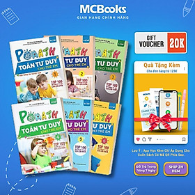 Sách - Pomath - Toán Tư Duy Cho Trẻ Em 4 - 6 Tuổi - Combo 6 Cuốn - MCBooks