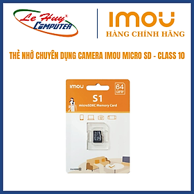 Mua Thẻ nhớ Micro SDHC IMOU 64GB Class 10 ST2-64-S1 Hàng Chính Hãng