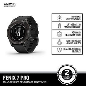 Đồng hồ thông minh Garmin fēnix 7 Pro – Sapphire Solar Edition_Mới, hàng chính hãng