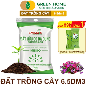 Mua Đất Trồng Cây Greenhome  Bao 6.5dm3 (3kg)  Đầy Đủ Dinh Dưỡng  Tiện Lợi  Dễ Sử Dụng  Chuyên Trồng Rau  Hoa  Kiểng