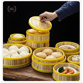 Xửng hấp tre viền nhựa (4 Size)