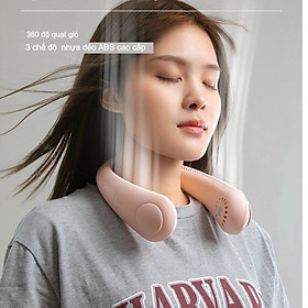 Mua Quạt mini đeo cổ không cánh 3 chế độ gió tiện lợi