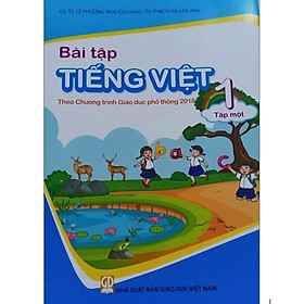 Hình ảnh Sách - Bài tập tiếng việt lớp 1 tập 1 theo chương trình giáo dục phổ thông 2018