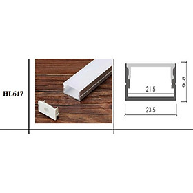 Mua Thanh nhôm định hình đèn led-HL617 ( cây2m)