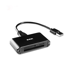 Đầu đọc thẻ nhớ đa năng tốc độ cao USB 3.0 SSK SCRM630 - Hàng Chính Hãng