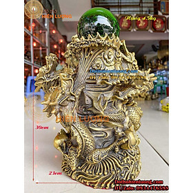 Mua Tượng Linh Vật Ngũ Long Tranh Châu Nhả Ngọc Xanh Cao 30cm - Tứ Linh Phong Thủy