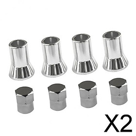 2x4 Sets of TPMS Tire Valve Stem s & Sleeve Cover for American Cars And Trucks