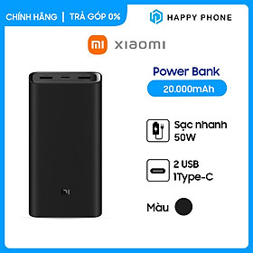 Pin sạc dự phòng Xiaomi 20.000mAh 50W - Hàng chính hãng