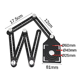 Mua Thước đa năng 6 khúc dài 1m15 xác định lỗ gốc cạnh khoan cắt khi ốp lát gạch men  thước thi công điện nước xây dựng tiện lợi