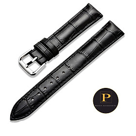 Dây da đồng hồ DA BÒ đủ size 18mm 19mm 20mm 21mm 22mm CỰC MỀM, không thấm mồ hôi -LX05