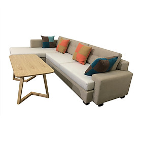 Mua Sofa góc Juno Sofa New Euro 2018 260 x 160 x 75 cm (Kem phối xám)