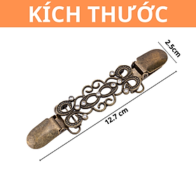 Kẹp Khăn Choàng, Kẹp Mỏ Vịt Áo Len Cổ Áo Cardigan, Kẹp Lưng Áo Thu Nhỏ Vòng Eo Hình Hoa, Nơ, Hoa Cúc