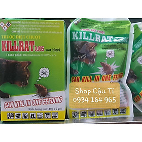 Mua Thuốc diệt chuột Kill Rat 0.005 wax block 40g (Không cần trộn thức ăn)