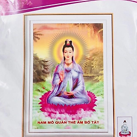Mua Tranh thêu chữ thập Phật bà quan âm LV3389