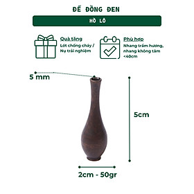 Mua Đế Cắm Nhang Trầm Hương 5-9 Lỗ Bằng Đồng Thau Nguyên Chất Hình Trống Tối Giản Phù Hợp Nhiều Kích Thước Nhang