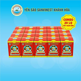 Combo 20 lọ Nước Yến sào Sanvinest Khánh Hòa đóng lọ 70ml - Có đường 101