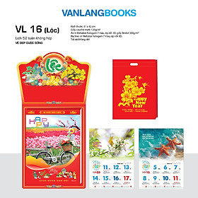 Lịch 2027 - 52 Tuần Kèm Túi - Vẻ Đẹp Cuộc Sống | Lịch Tết Treo Tường Văn Lang (Lộc VL16)