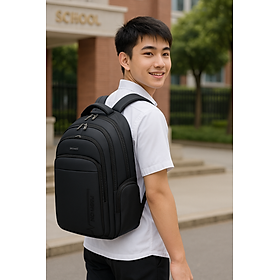 852 THỦ ĐÔ VÀNG Balo Nam Nữ size to Đi Làm, Đi Học, Đi Du Lịch bảo vệ Laptop 17 inch chống sốc BL852