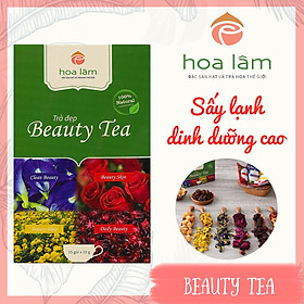 Beauty Tea - Trà Đẹp (Trà Kim cúc, Hoa hồng, Hoa atiso, Hoa đậu biếc kết hợp Táo đỏ, Kỳ tử, Long nhãn) dưỡng nhan, thanh lọc cho cơ thể, đẹp da- dáng xinh.