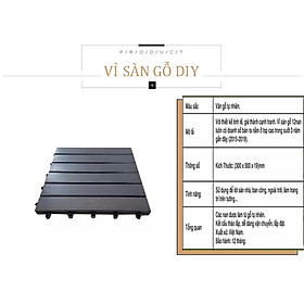 Mua Vỉ Sàn gỗ tự nhiên cao cấp 6 nan R30 cm - GỖ TỰ NHIÊN NGOÀI TRỜI 6 CAO CẤP DỄ DÀNG SỬ DỤNG