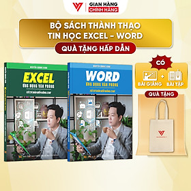 Combo 2 Sách Excel Và Word Ứng Dụng Văn Phòng Từ Cơ Bản Đến Nâng Cao  - N1