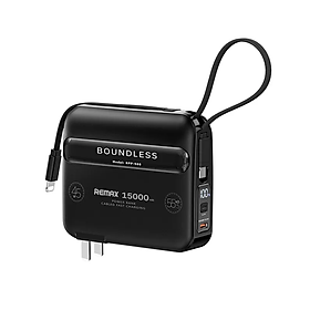 Củ sạc kiêm sạc dự phòng đa năng 15000mah Remax RPP-588 Tích hợp cáp sạc 45W sạc cả máy tính bảng và laptop - Hàng Chính Hãng Remax