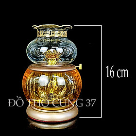 Mua ĐÈN DẦU LƯU LY - ĐÈN DẦU CÁT TƯỜNG - MẪU KINH CHÚ ĐẠI BI