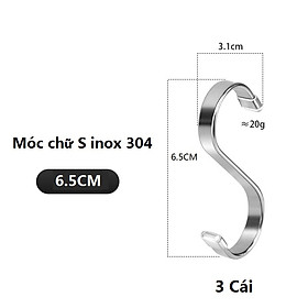 Mua 6.5CM Móc chữ S inox 304  tăng chiều rộng và độ dày móc