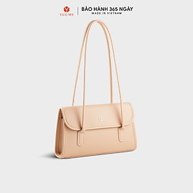 Túi Yuumy ( Thời trang nữ cỡ trung nắp gập nhấn viền - Túi đeo vai da Seasand YN272 )