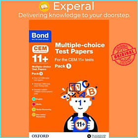 Sách - Bond 11+: Multiple-choice Test Papers for the CEM 11+ Tests Pack 1 by Michellejoy Hughes (UK edition, paperback)