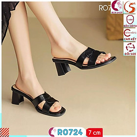 Giày Nữ Thoải Mái Đi Làm Cao 7cm RO724 ROSATA tại BCASHOP