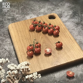 Mua Thớt gỗ decor  thớt gỗ Sồi nguyên tấm cao cấp ECOHUB  (25x35x1.8cm)
