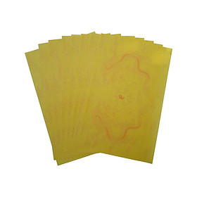 Giấy In Sớ Rồng chầu RH khổ a3s DL60 nền vàng - không ấn tập 1000 tờ