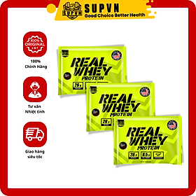 Sample Real Whey 36gram Whey Protein - Sữa Bổ Sung Đạm Hỗ Trợ Tăng Cơ Giảm Mỡ Gói 1 Lần Dùng