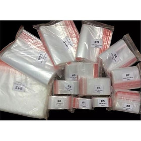 Túi zipper (1kg/gói) có nhiều size, kích cỡ cho khách hàng lựa chọn | Clear zipper bags (1kg/pack)