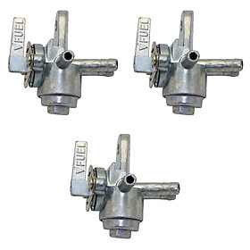 3pcs 3-Way Gas Fuel Petcock Tap Valve Switch for Motorcycle Dirt Bike ATV