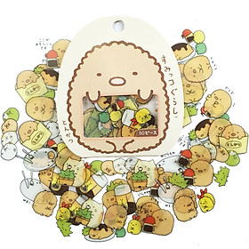 50 Miếng Sticker trang trí Kawaii ( Tặng Kèm Giấy Note Molang)