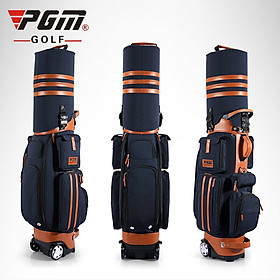 TÚI GẬY GOLF FULLSET NẮP CỨNG TÍM THAN - PGM GOLF BAG MULTI-FUNCTION - QB040