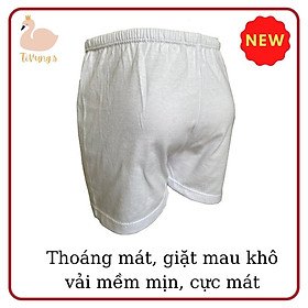 Quần áo trẻ em sơ sinh - quần ngắn màu trắng, họa tiết hoạt hình, thun 100% Cotton mềm mịn, thoáng mát - Shop TiVung chuyên quần áo