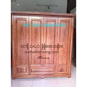 Tủ quần áo gỗ soan đào