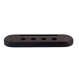 Rosewood 4 String Guitar Bridge for Ukulele Uke Accessories 14mm Spacing
