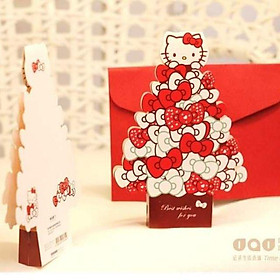 THIỆP NOEL HELLO KITTY  KITTY HOUSE