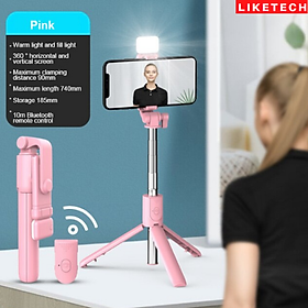 Mua Gậy chụp ảnh selfie có tích hợp đèn Led  tripod hỗ trợ livestream  học online  quay tiktok vlog  xoay 360 độ dành cho các dòng điện thoại thông minh